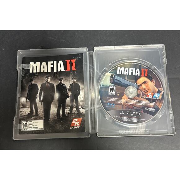 Mafia II 2 PlayStation 3 PS3 Collectors Edition Steelbook Manual Tested - Picture 3 of 3